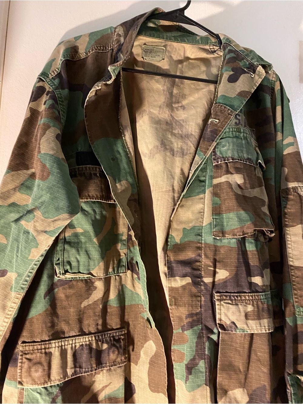 U.S. Army Woodland Camouflage Field Jacket - Green/Brown